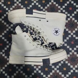 Converse High Top Platform Sneakers - Rick Owens Size 9m 11w